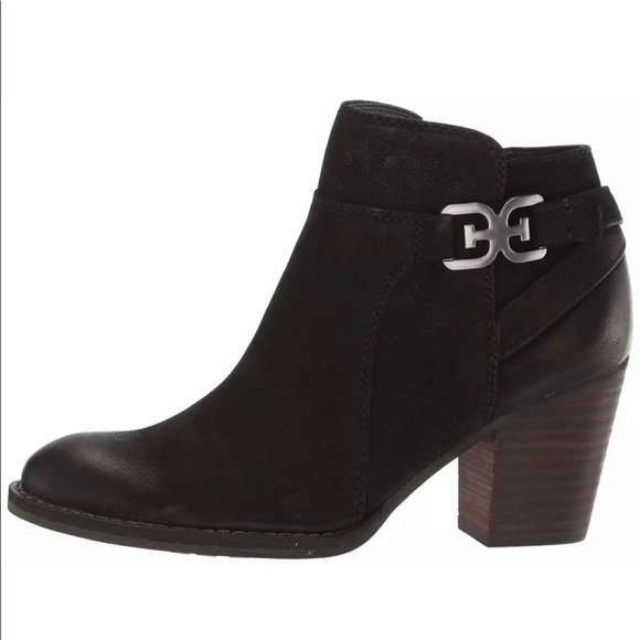Sam Edelman Black Leather Ankle Bootie Sz 9.5 New - Picture 2 of 6